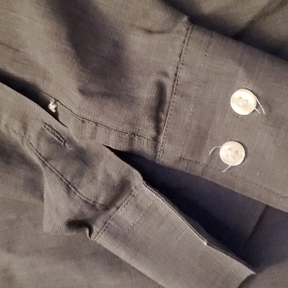 Christian Dior Vintage Mens Grey Dress Shirt - Picture 5 of 8